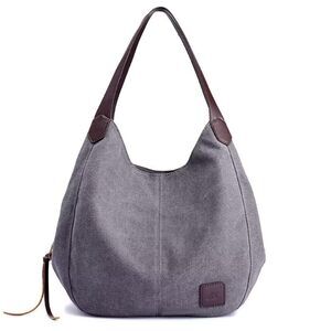 7679 Handbag Canvas Work Tote Bag Cloth Purse Casual Everyday Shoulder Bag